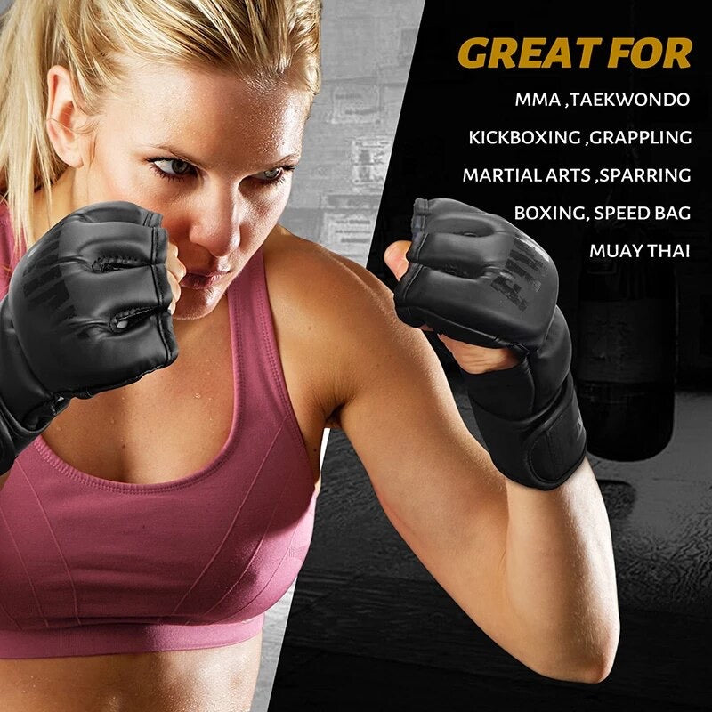 FIVING MMA Gloves PU Leather
